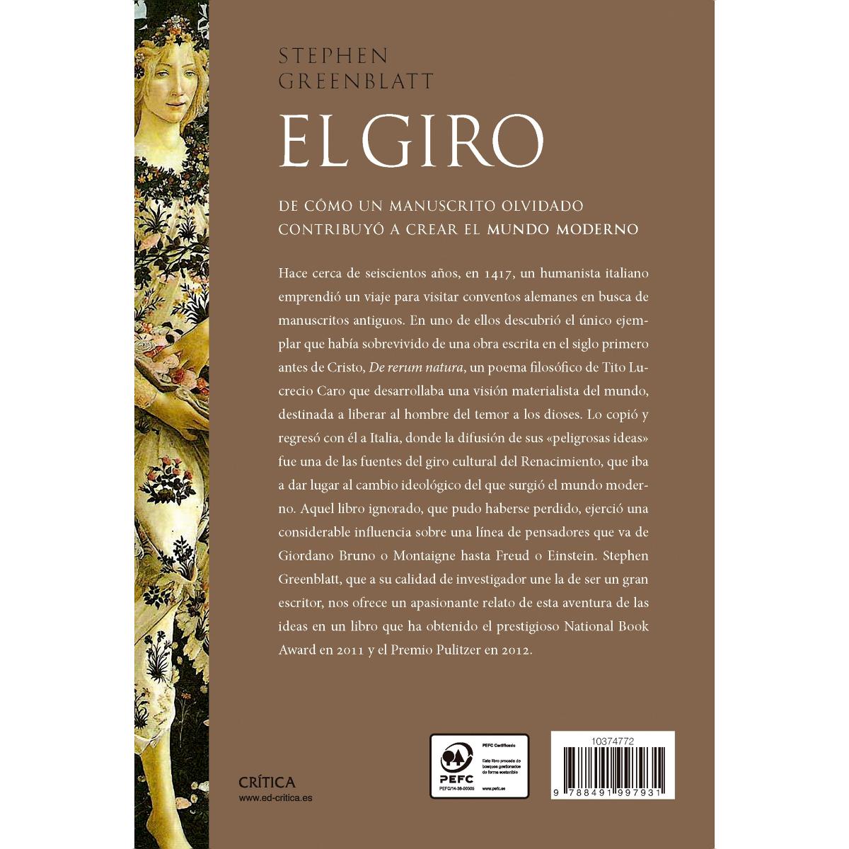 El giro: De cómo un manuscrito olvidado contribuyó a crear el mundo moderno (Capa mole com abas) 2