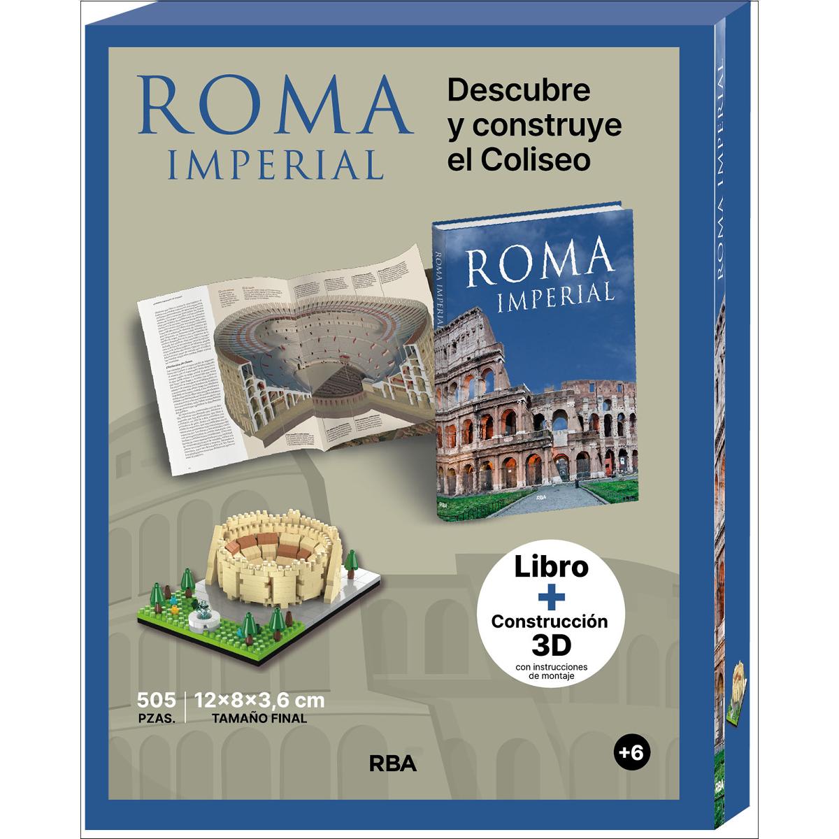 Roma imperial: Pack libro + maqueta Coliseo en 3D (Capa dura) 1