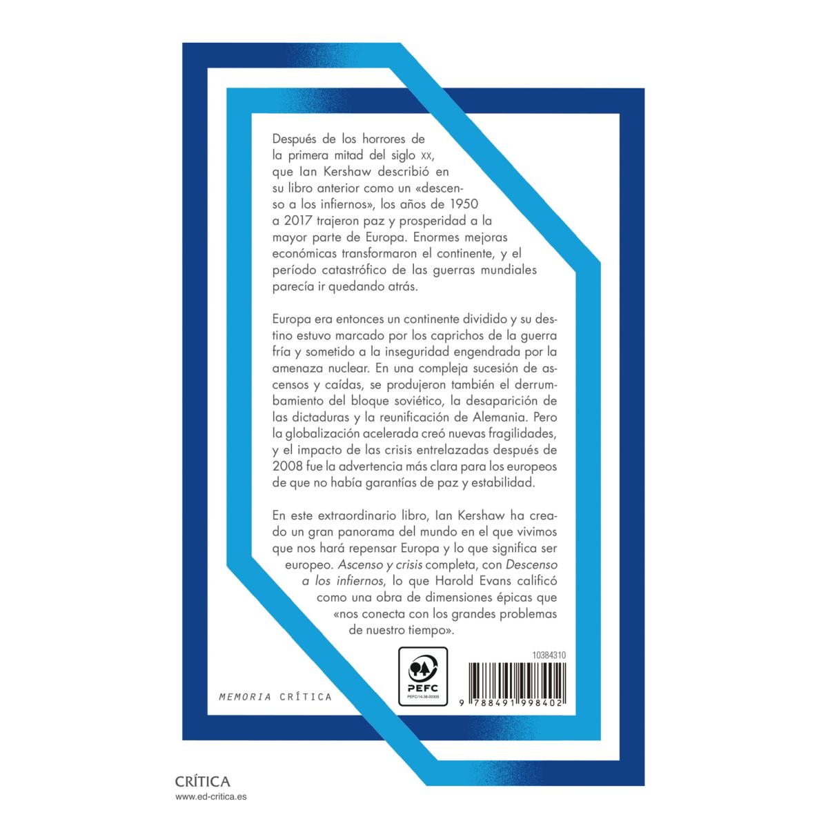 Ascenso y crisis: Europa 1950-2017: un camino incierto (Capa mole com abas) 2