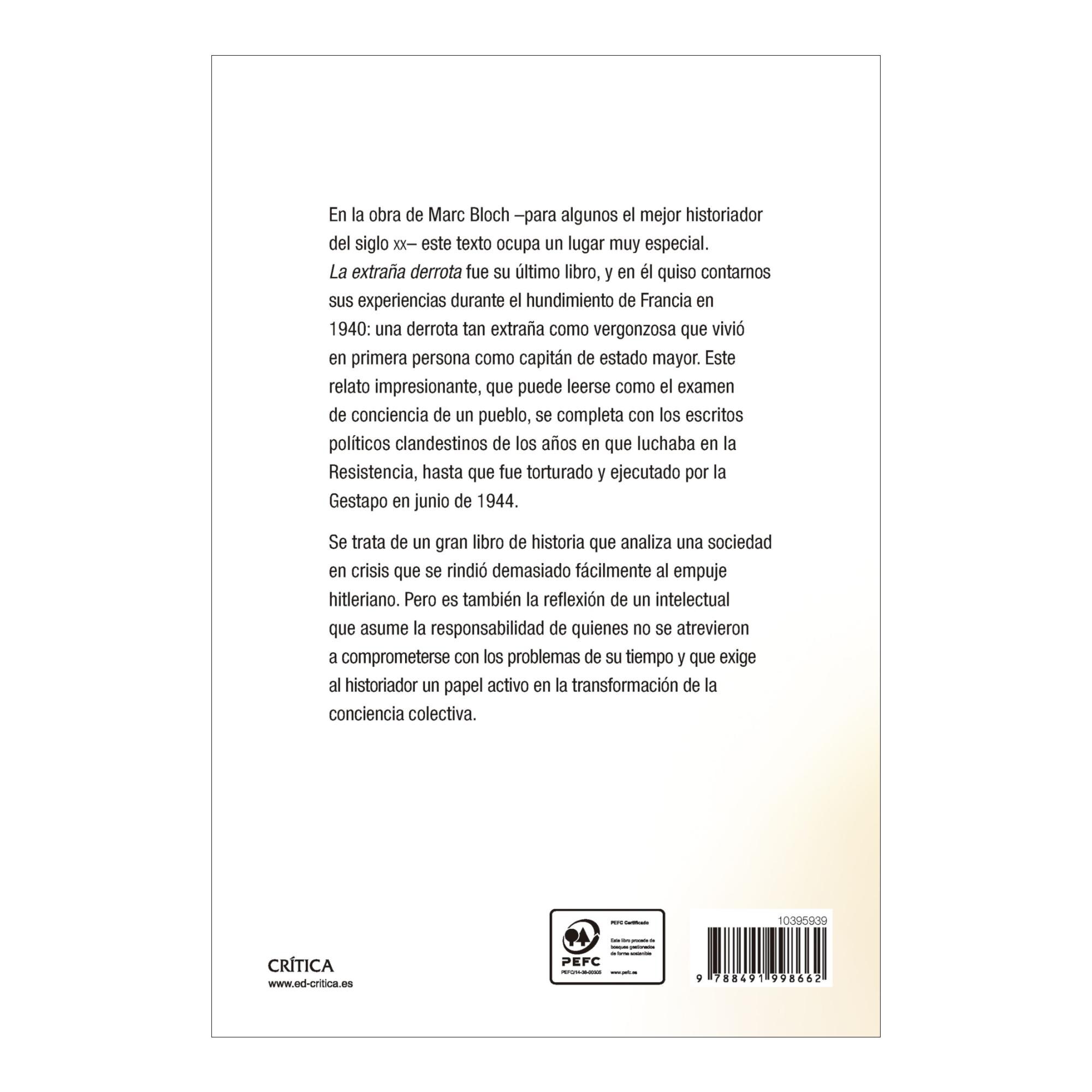 La extraña derrota: Testimonio escrito en 1940 (Capa mole com abas) 2