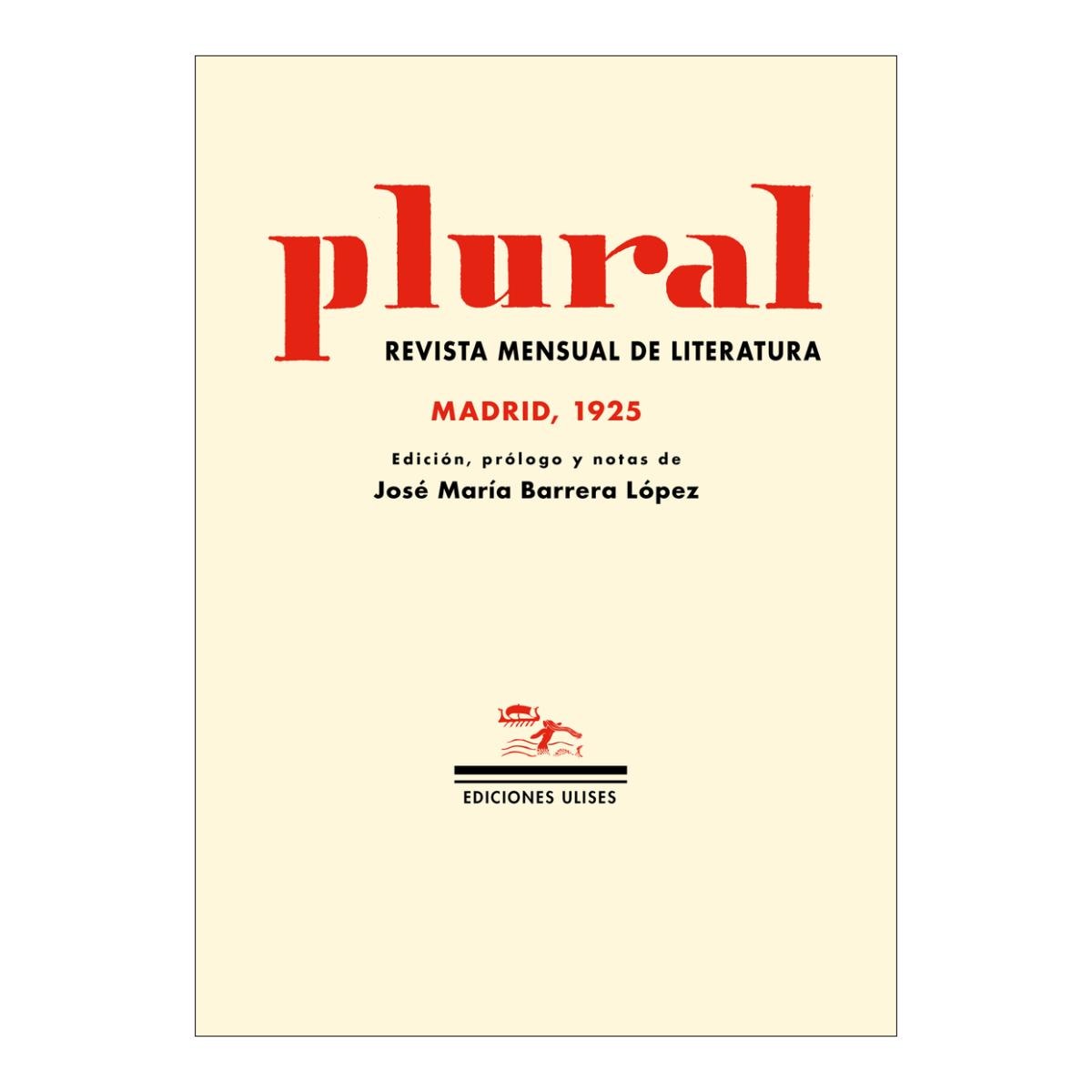 Imagen 0 de PLURAL (Tapa blanda)