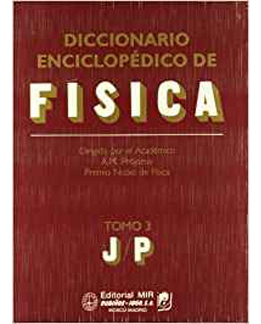 Diccionario enciclopédico de física t. Iii