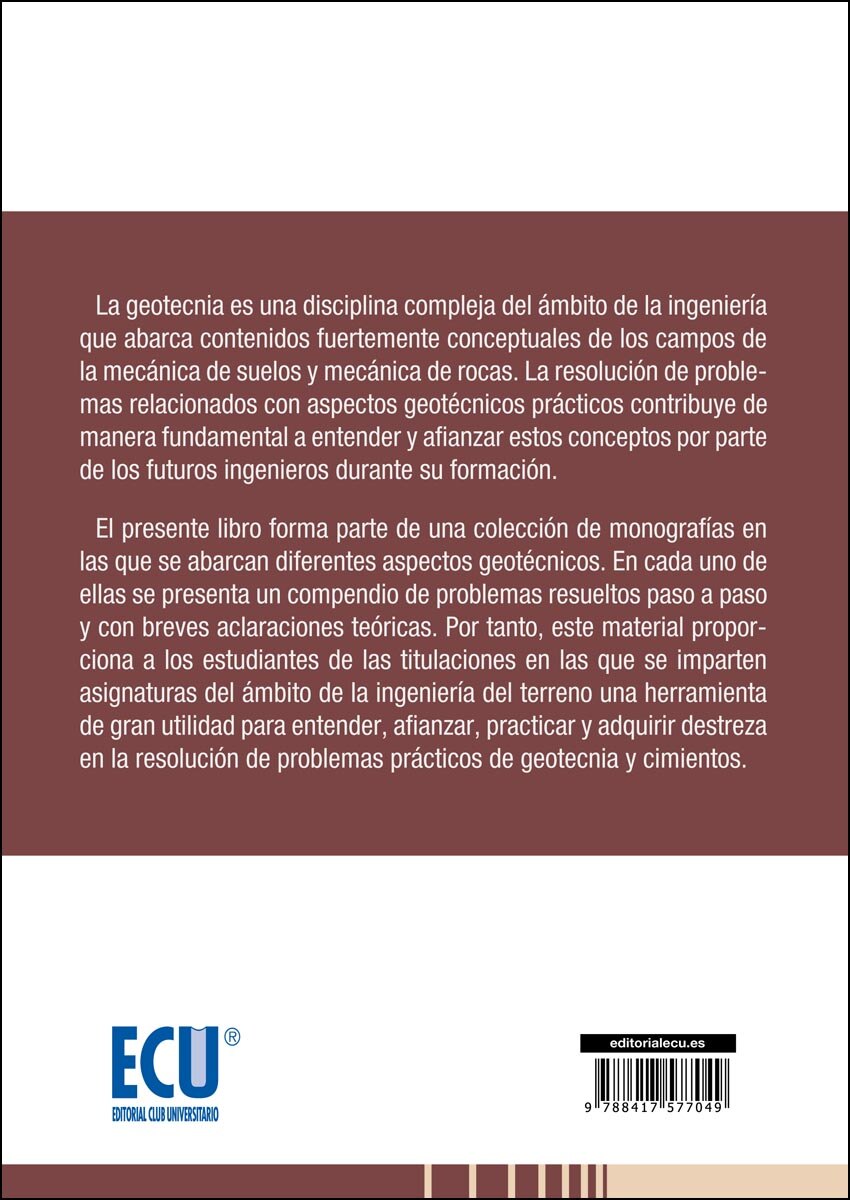Colección De Ejercicios De Geotecnia Y Cimientos: Cuaderno N. º 2. Flujo En Medios Porosos 2