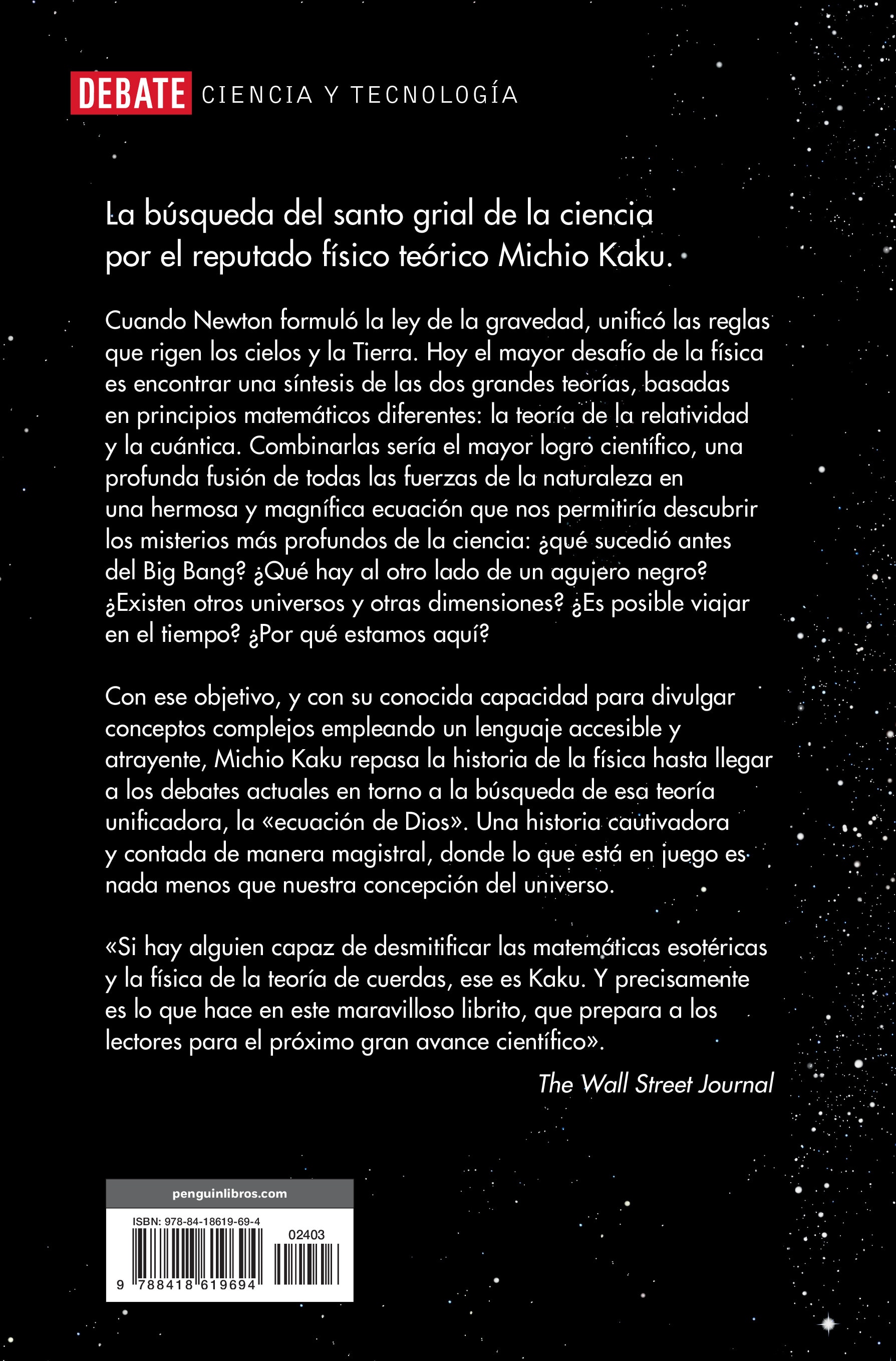 La ecuación de Dios: La búsqueda de una teoría del todo (Capa mole) 2