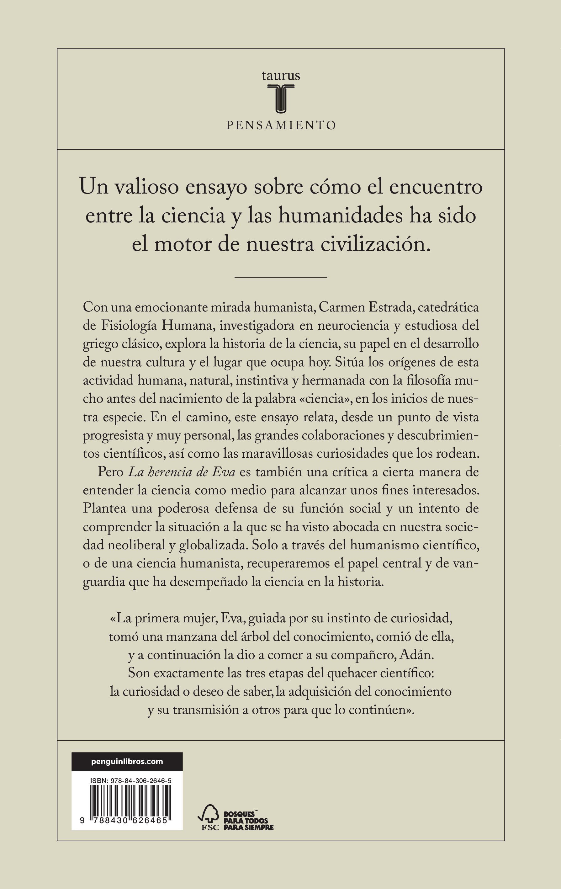 La herencia de Eva: Del instinto de curiosidad a la ciencia moderna (Capa mole) 2
