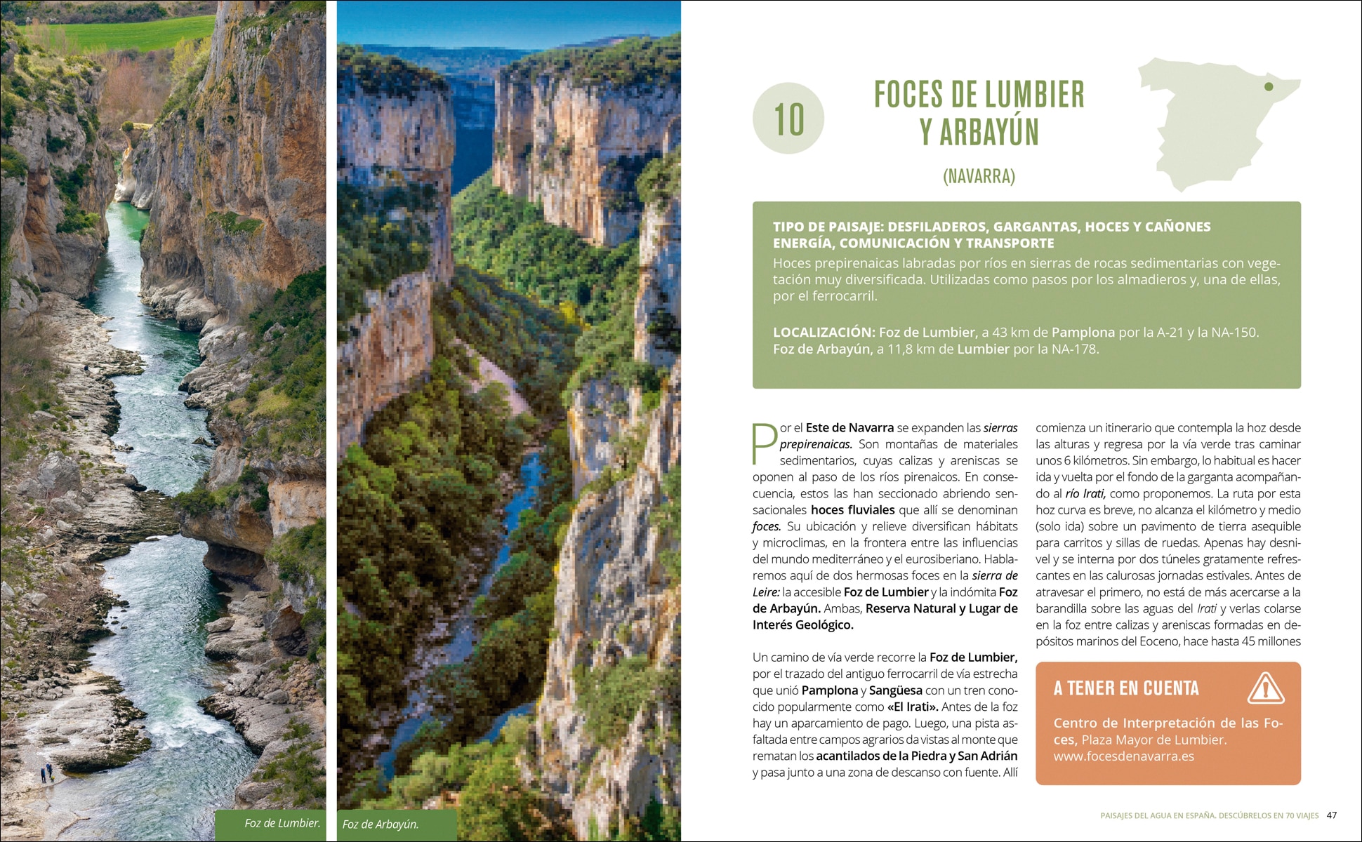 Paisajes del agua en España: Descúbrelos en 70 viajes (Capa mole com abas) 3