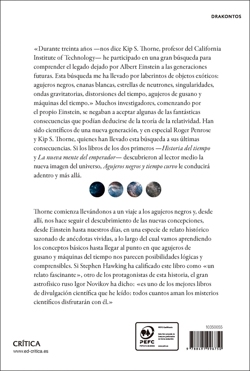 Agujeros negros y tiempo curvo: El escandaloso legado de Einstein (Capa mole com abas) 2
