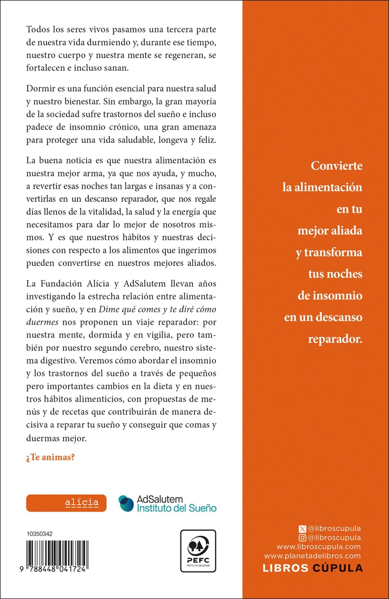 Dime qué comes y te diré cómo duermes (Capa mole com abas) 2