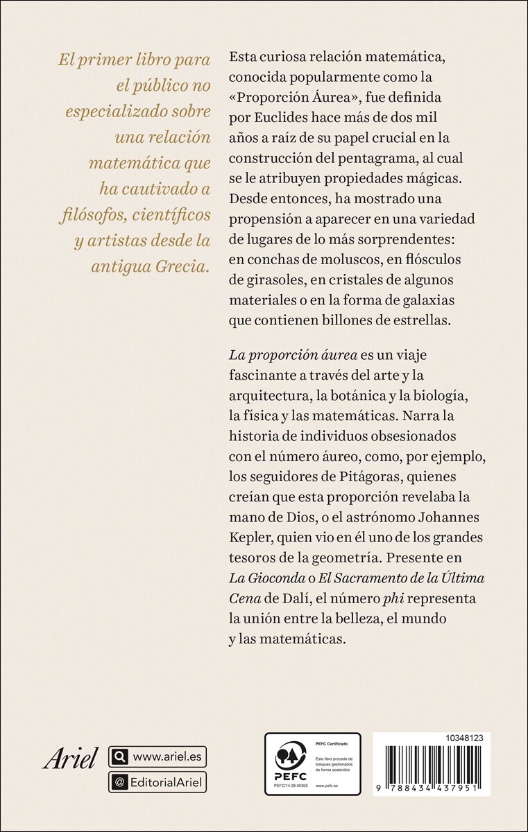 La proporción áurea: La historia de Phi, el número más sorprendente del mundo (Capa mole com abas) 2