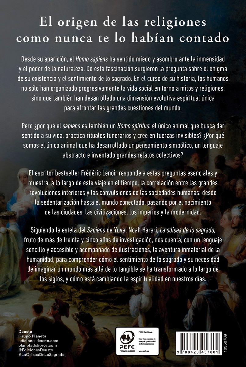 La odisea de lo sagrado: Un viaje por la evolución de las creencias espirituales humanas desde la prehistoria hasta la época con (Capa mole com abas) 2