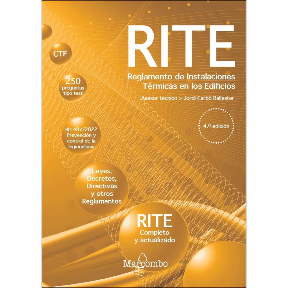 Imagem 0 de Reglamento de Instalaciones Térmicas en los Edificios -  4.ª edición (Capa mole)