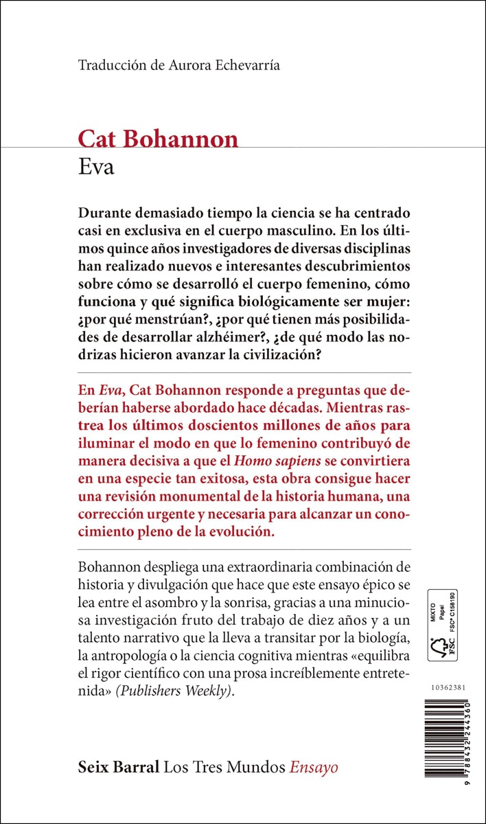 Eva: Descubre cómo el cuerpo femenino impulsó la evolución humana (Capa mole com abas) 2