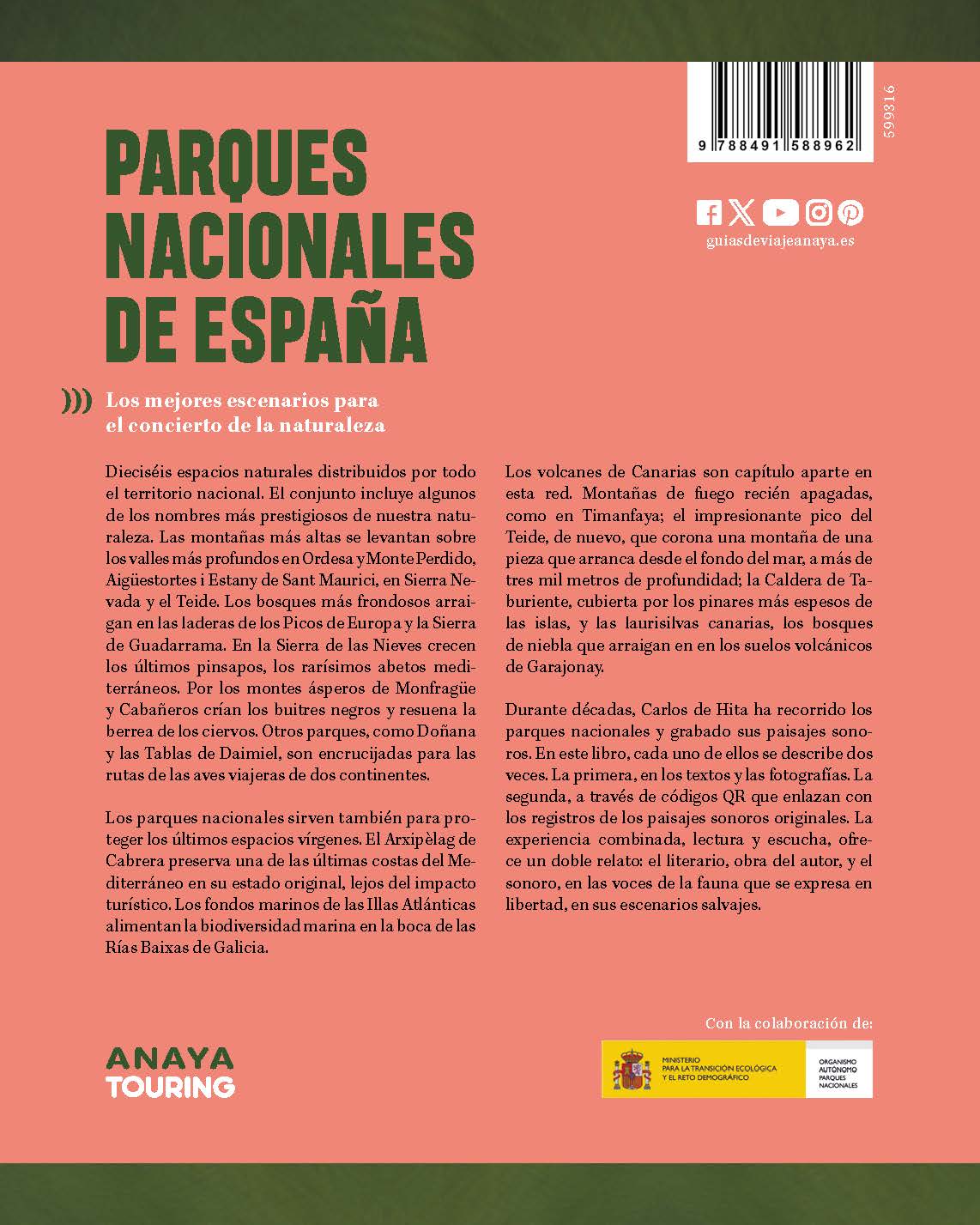 Parques Nacionales de España: Paisajes sonoros (Capa mole com abas) 2