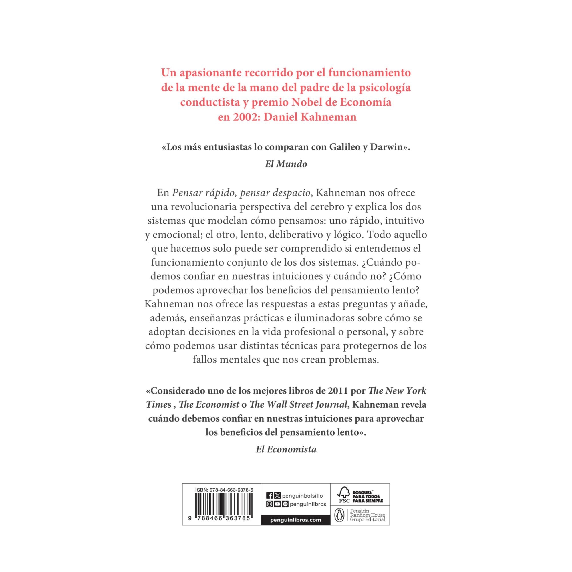 Pensar rápido, pensar despacio (edición limitada) (Bolso) 2