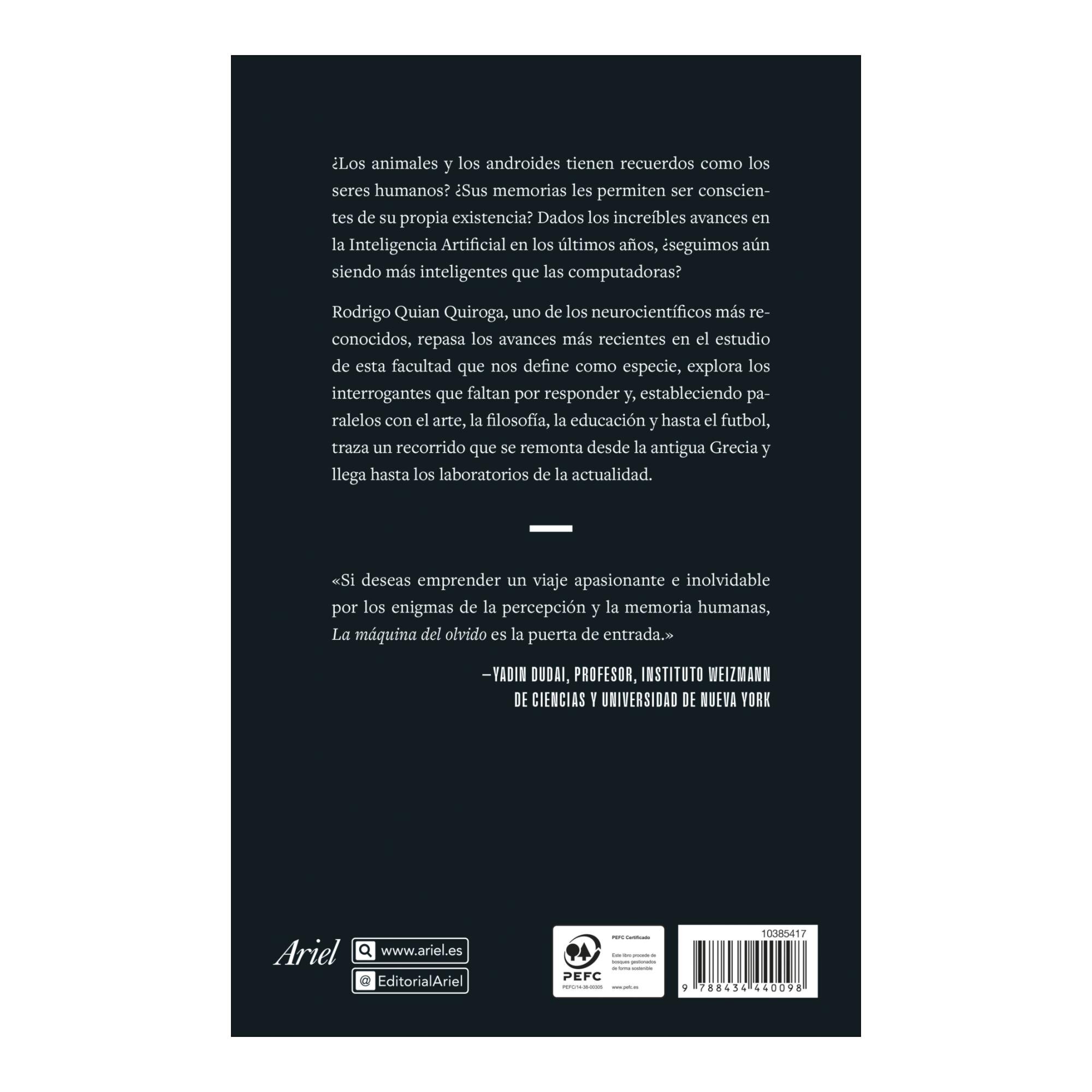 La máquina del olvido: Como el cerebro almacena los recuerdos (Capa mole com abas) 2