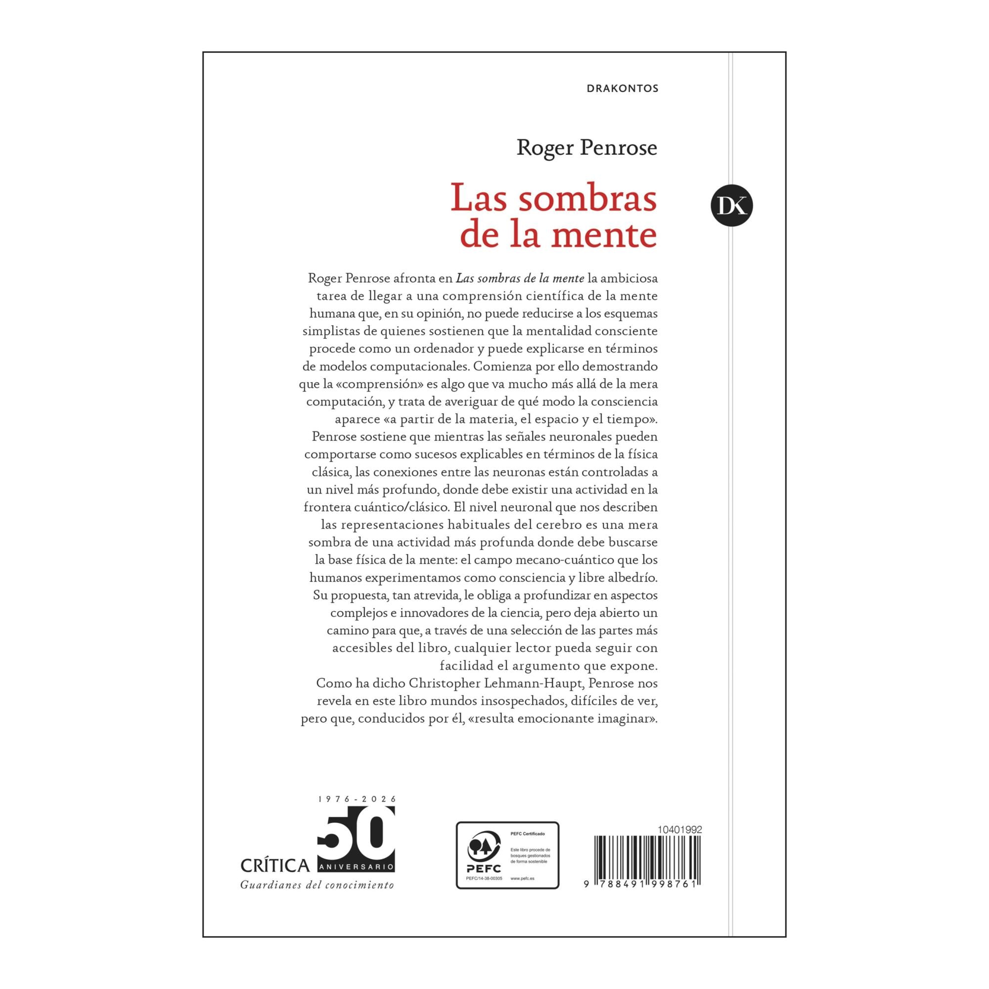 LAS SOMBRAS DE LA MENTE  (Capa Mole com Lapelas) 2