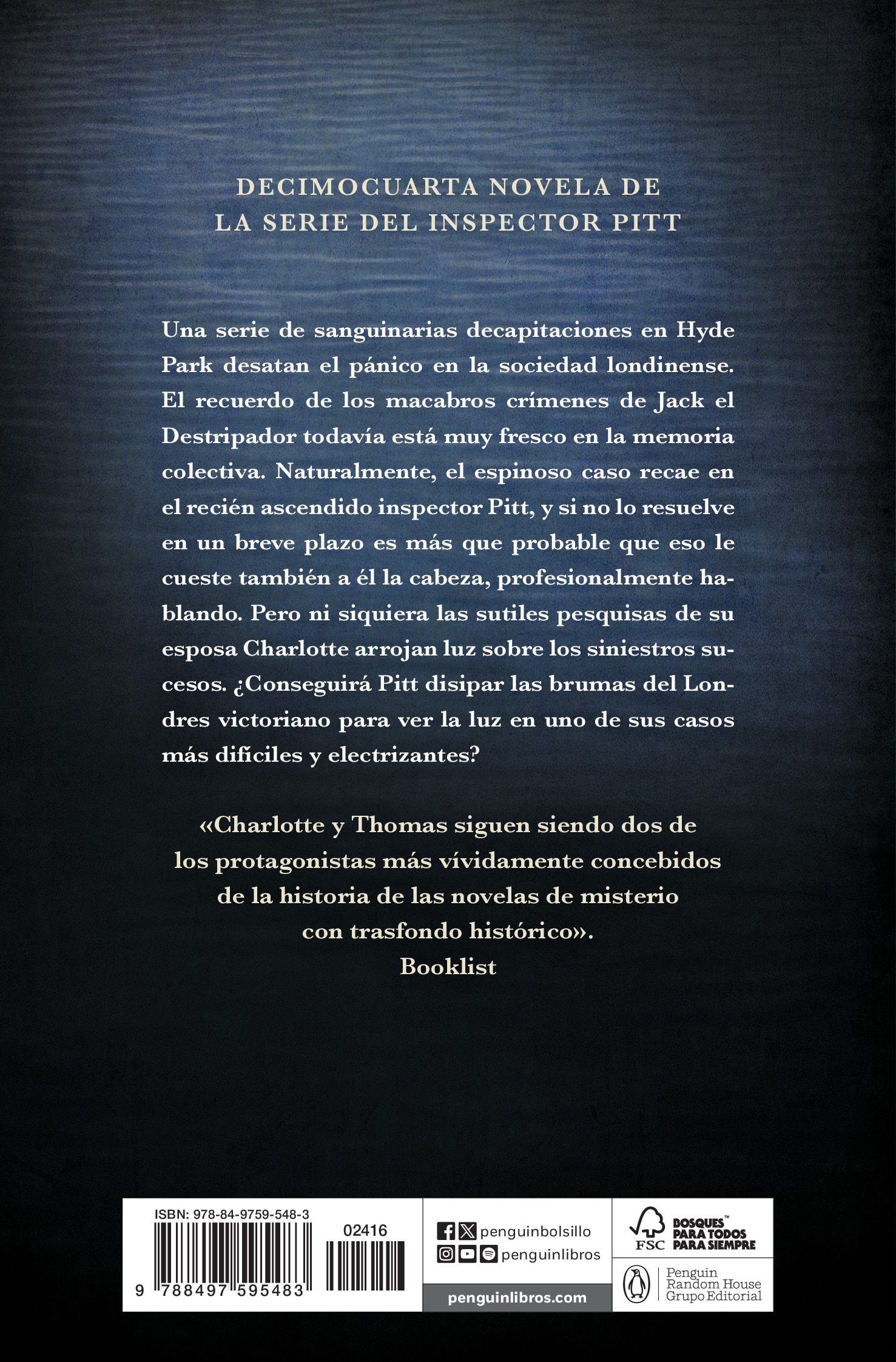 El degollador de Hyde Park (Inspector Thomas Pitt 14) (Bolso) (Capa mole) 2