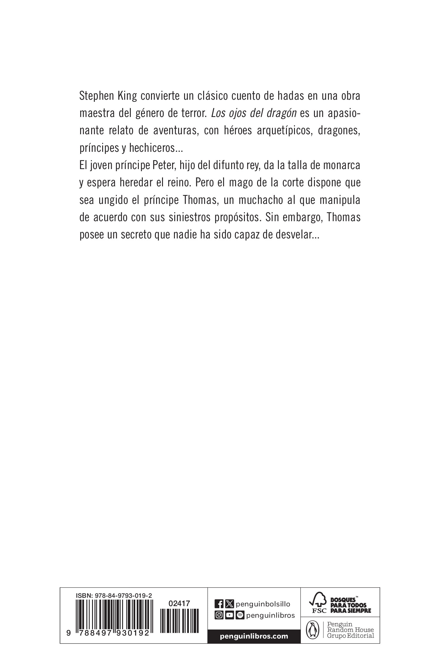 Los ojos del dragón (Bolsillo) (Tapa blanda) 2