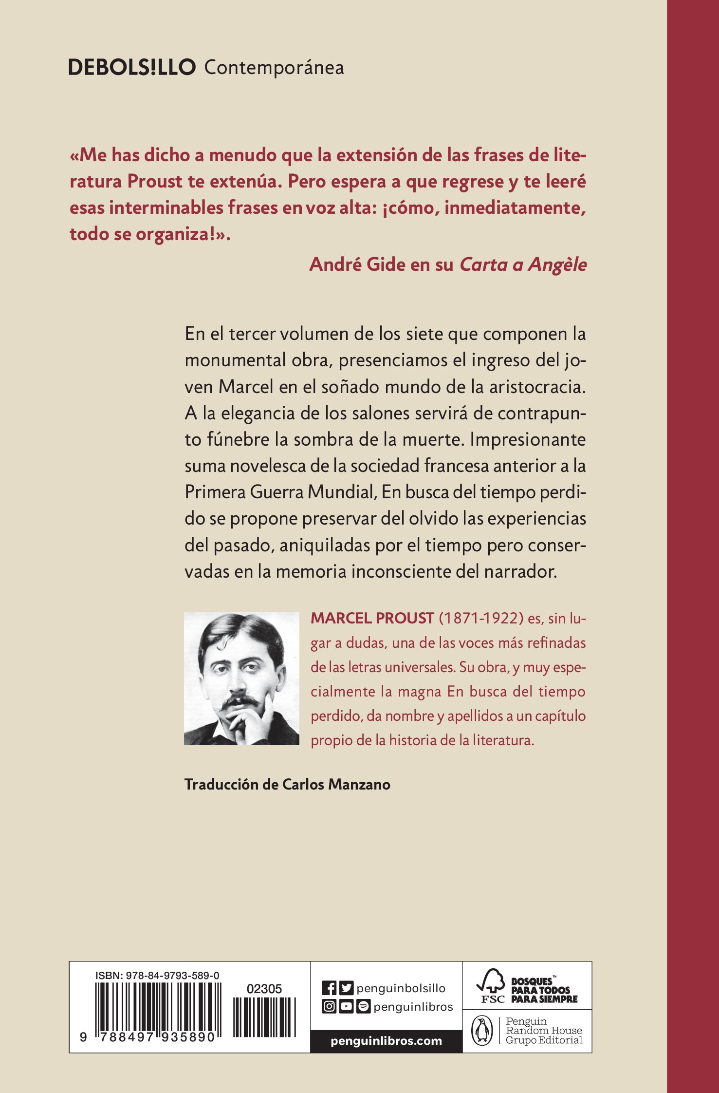 La parte de Guermantes (En busca del tiempo perdido 3) (Bolsillo) (Tapa blanda) 2