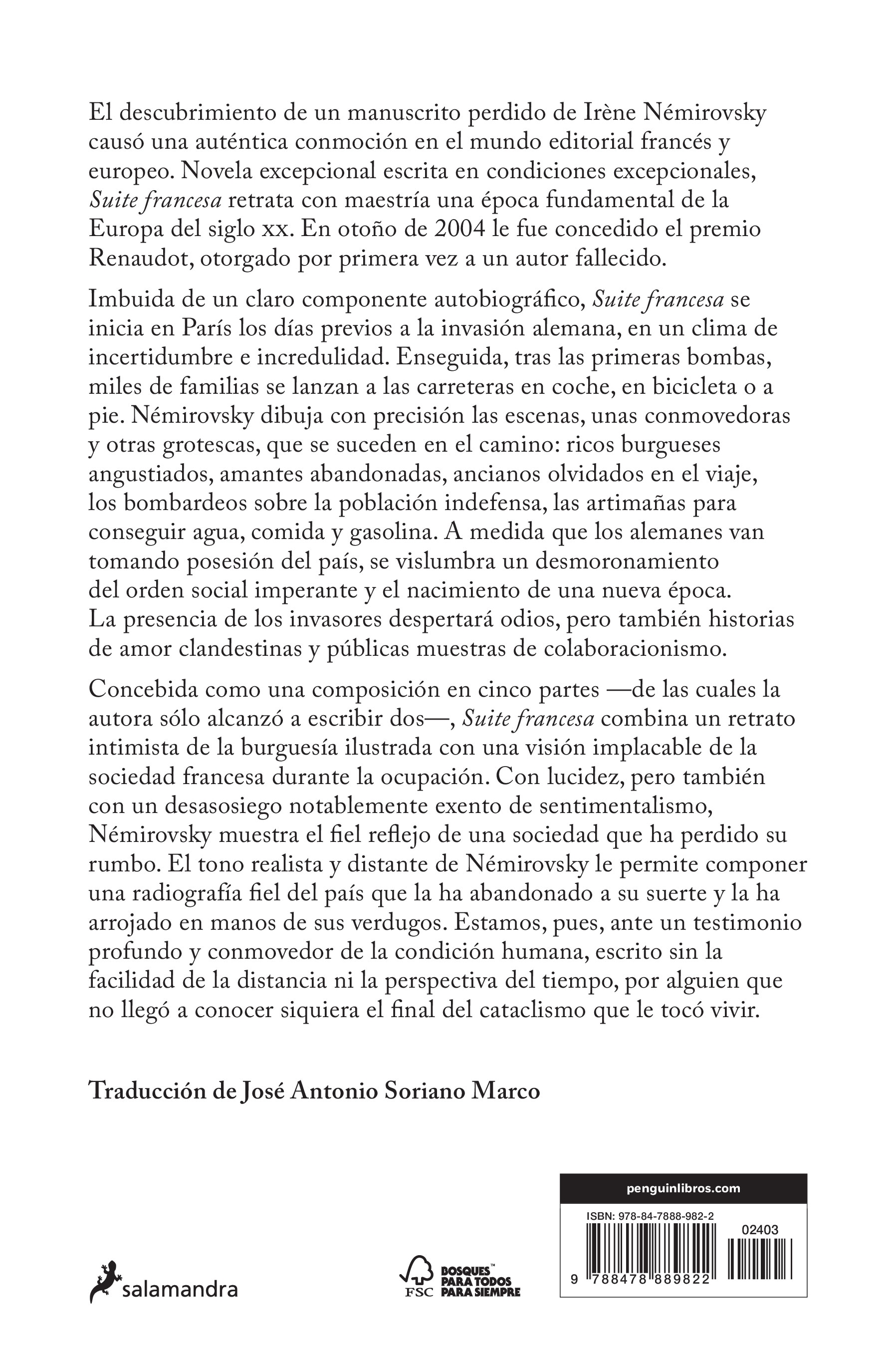 Suite francesa(Tapa blanda) 2