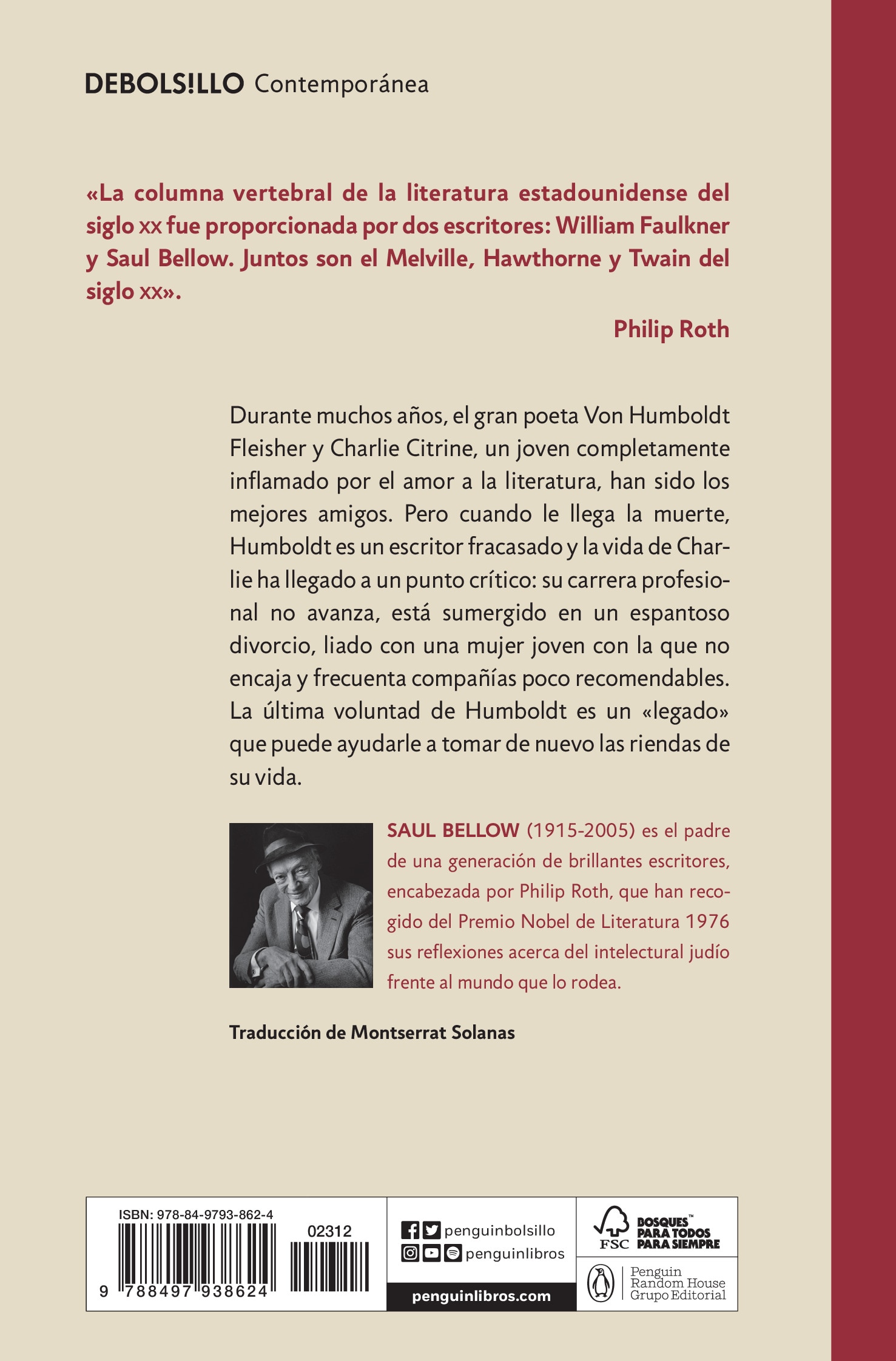 El legado de Humboldt  (Bolsillo) (Tapa blanda) 2