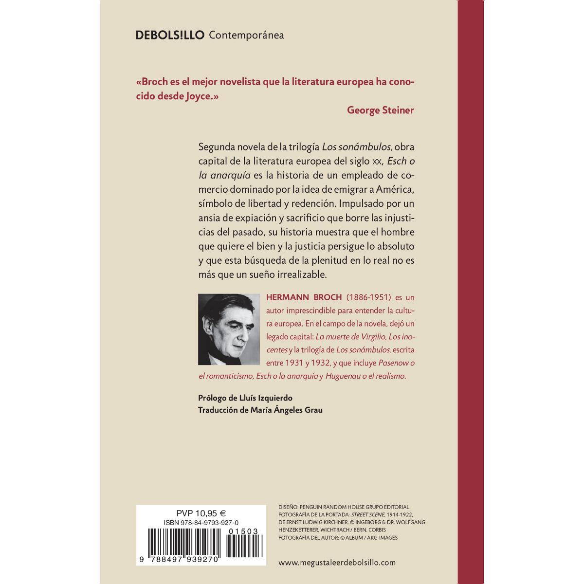 Esch o la anarquía (trilogía de los sonámbulos 2) (Bolsillo) (Tapa blanda) 2