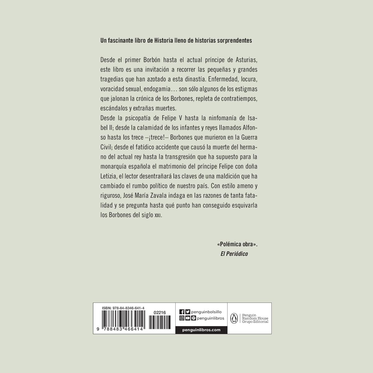 La maldición de los Borbones: De la locura de Felipe V a la encrucijada de Felipe VI (Bolso) (Capa mole) 2