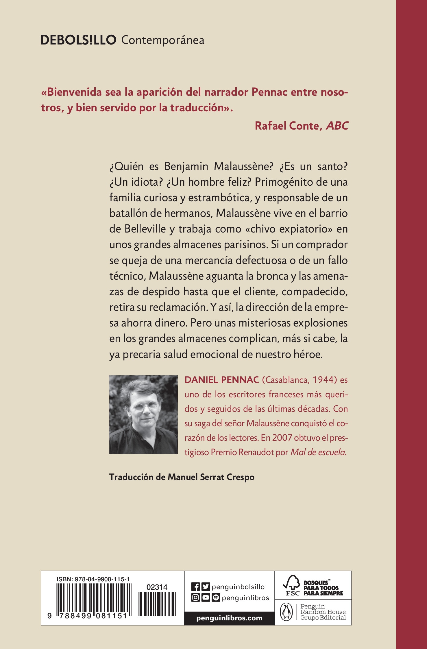 La felicidad de los ogros (Malaussène 1)  (Bolsillo) (Tapa blanda) 2