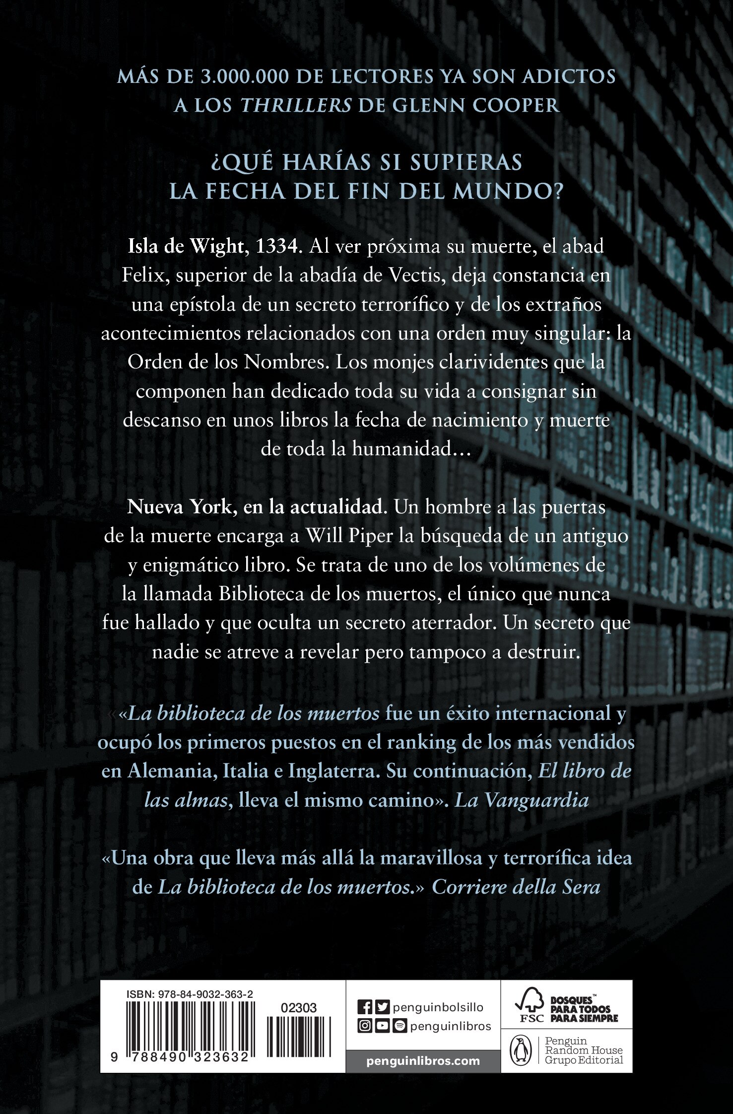 El libro de las almas (La biblioteca de los muertos 2) (Tapa blanda Bolsillo) 2