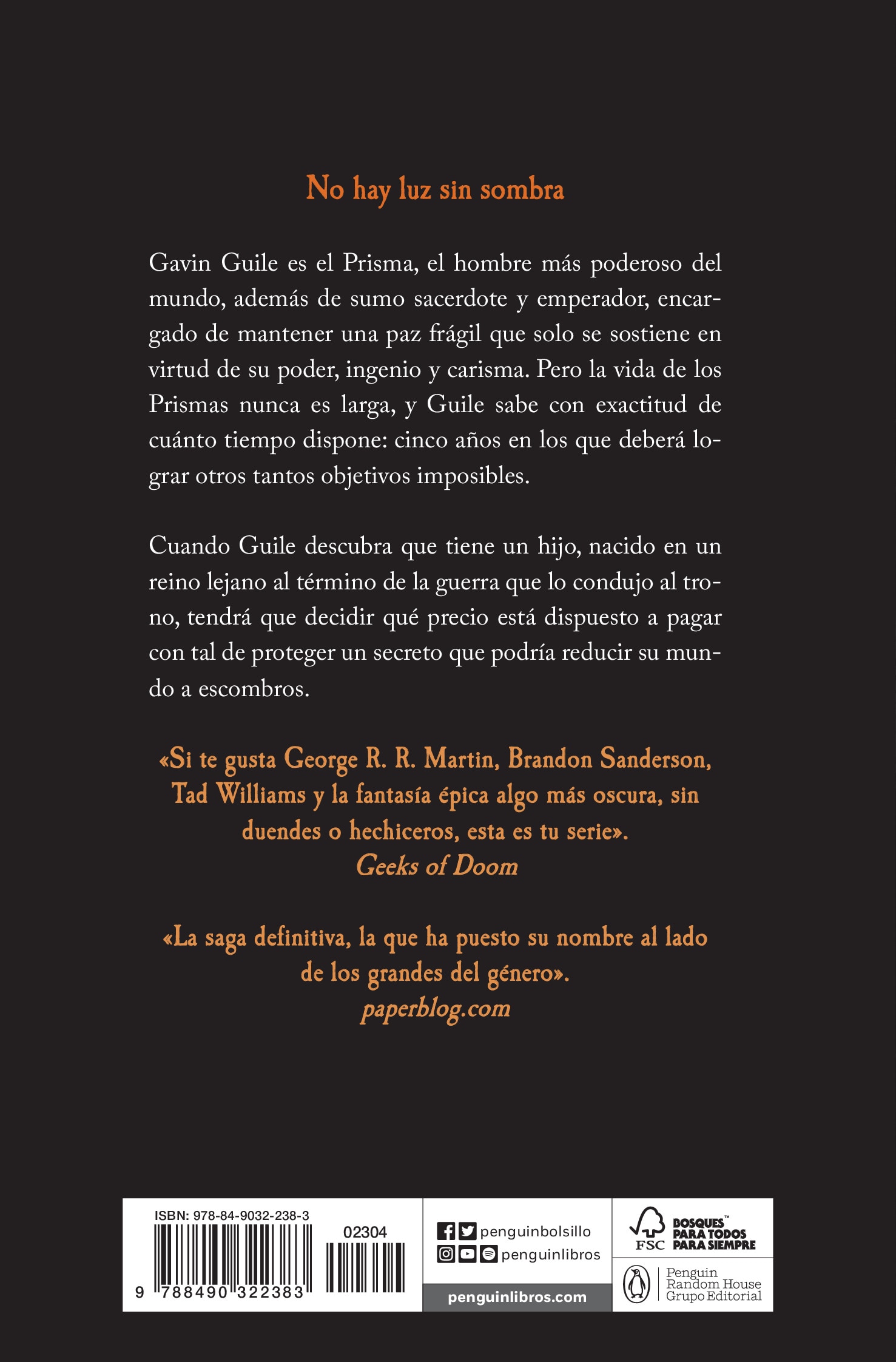El prisma negro (el portador de luz 1)(Bolsillo) (Tapa blanda) 2
