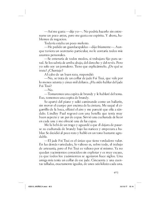 Adiós, muñeca (Philip Marlowe 2)  (Tapa blanda) 3