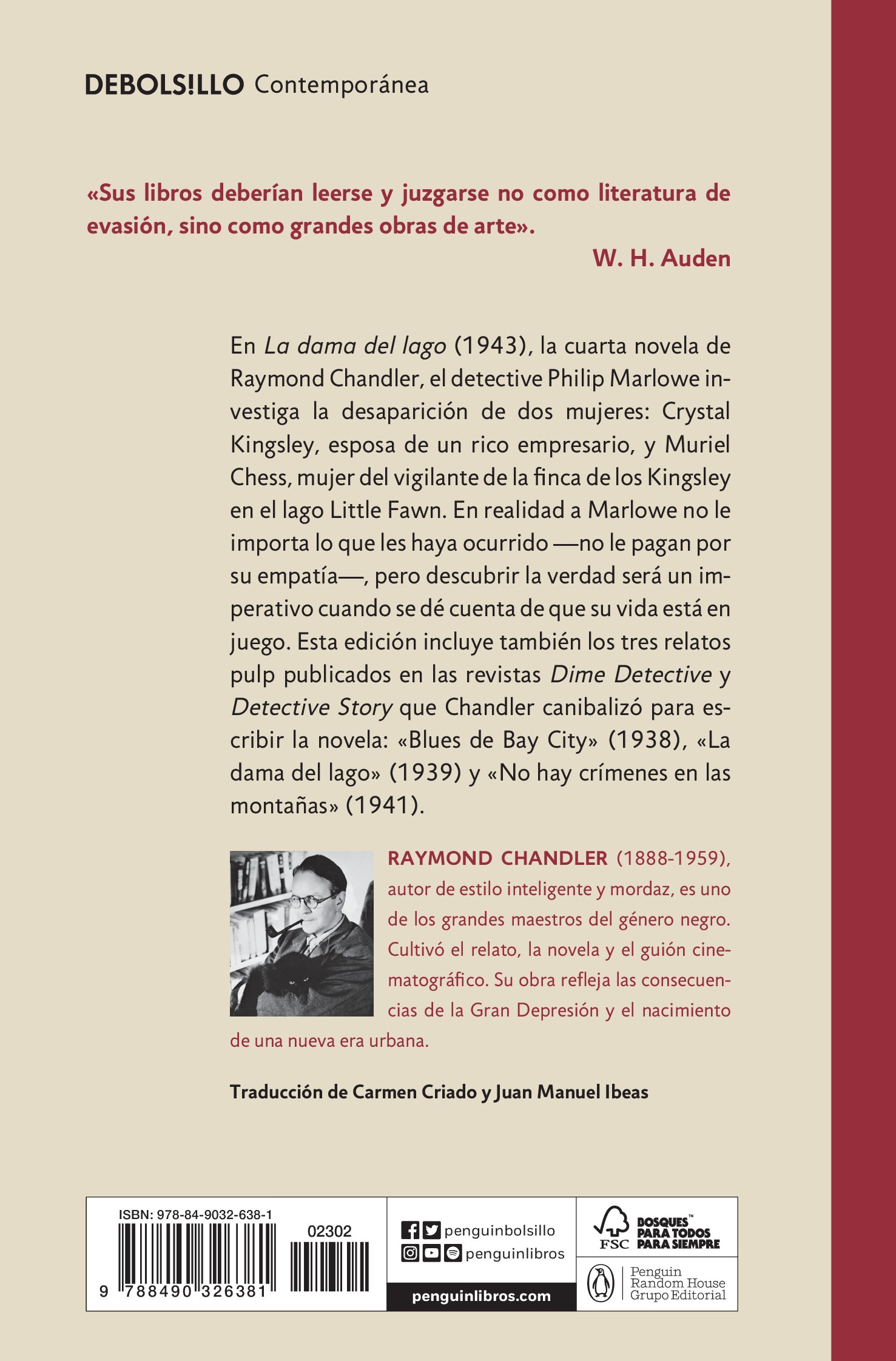 La dama del lago (Philip Marlowe 4) (Bolso) (Capa mole) 2