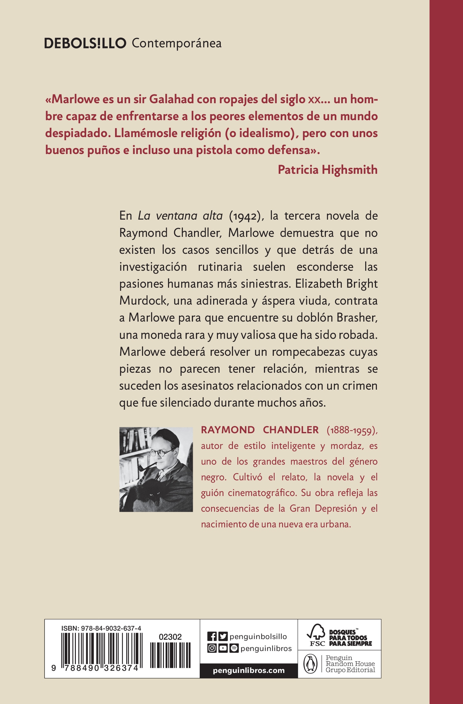 La ventana alta (Philip Marlowe 3) (Bolso) (Capa mole) 2