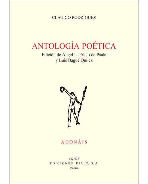 Imagen 0 de Antología poética. Claudio rodríguez (Tapa blanda)