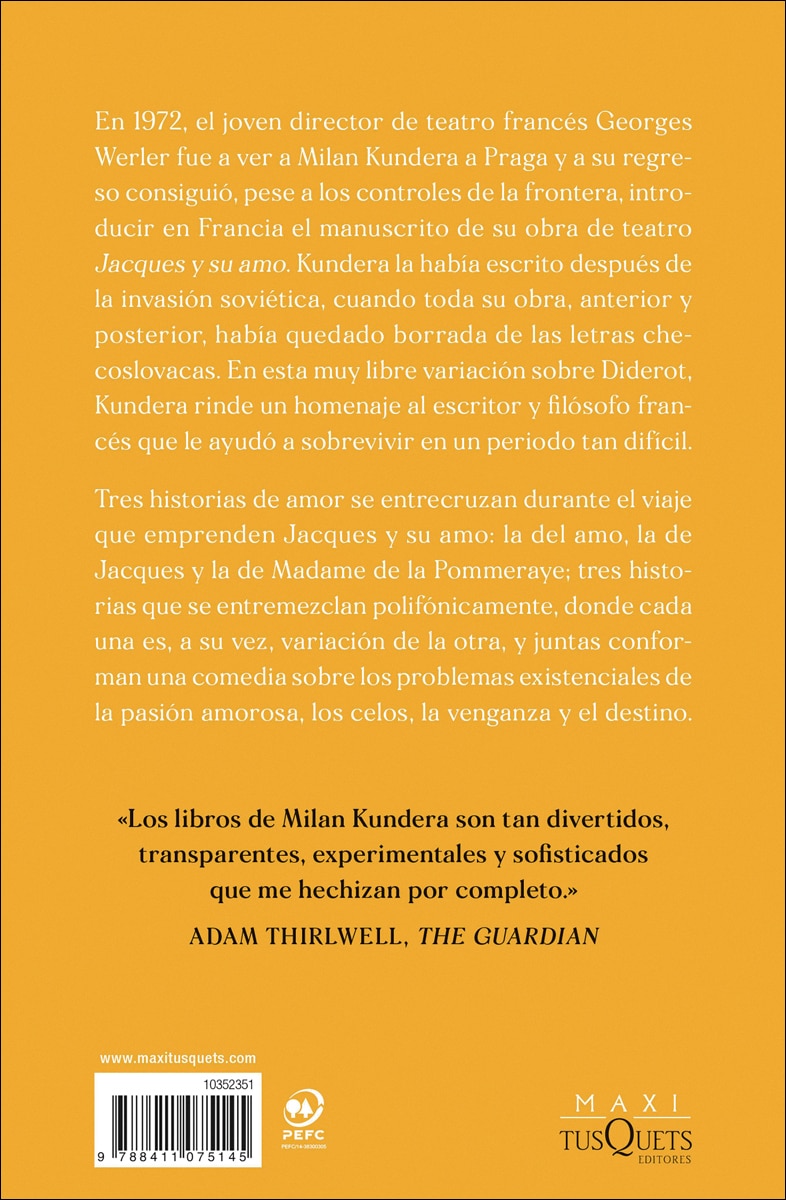 Jacques y su amo  (Bolsillo Tapa blanda) 2
