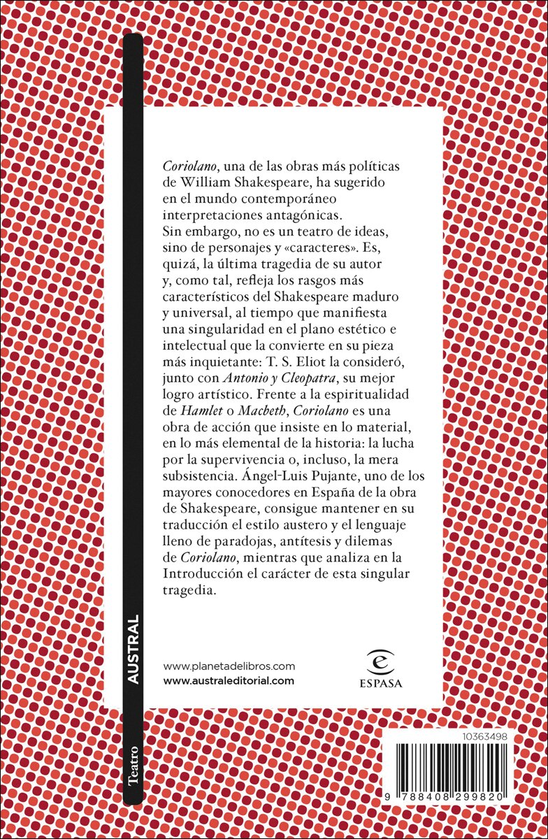 Coriolano  (Bolsillo Tapa blanda) 2
