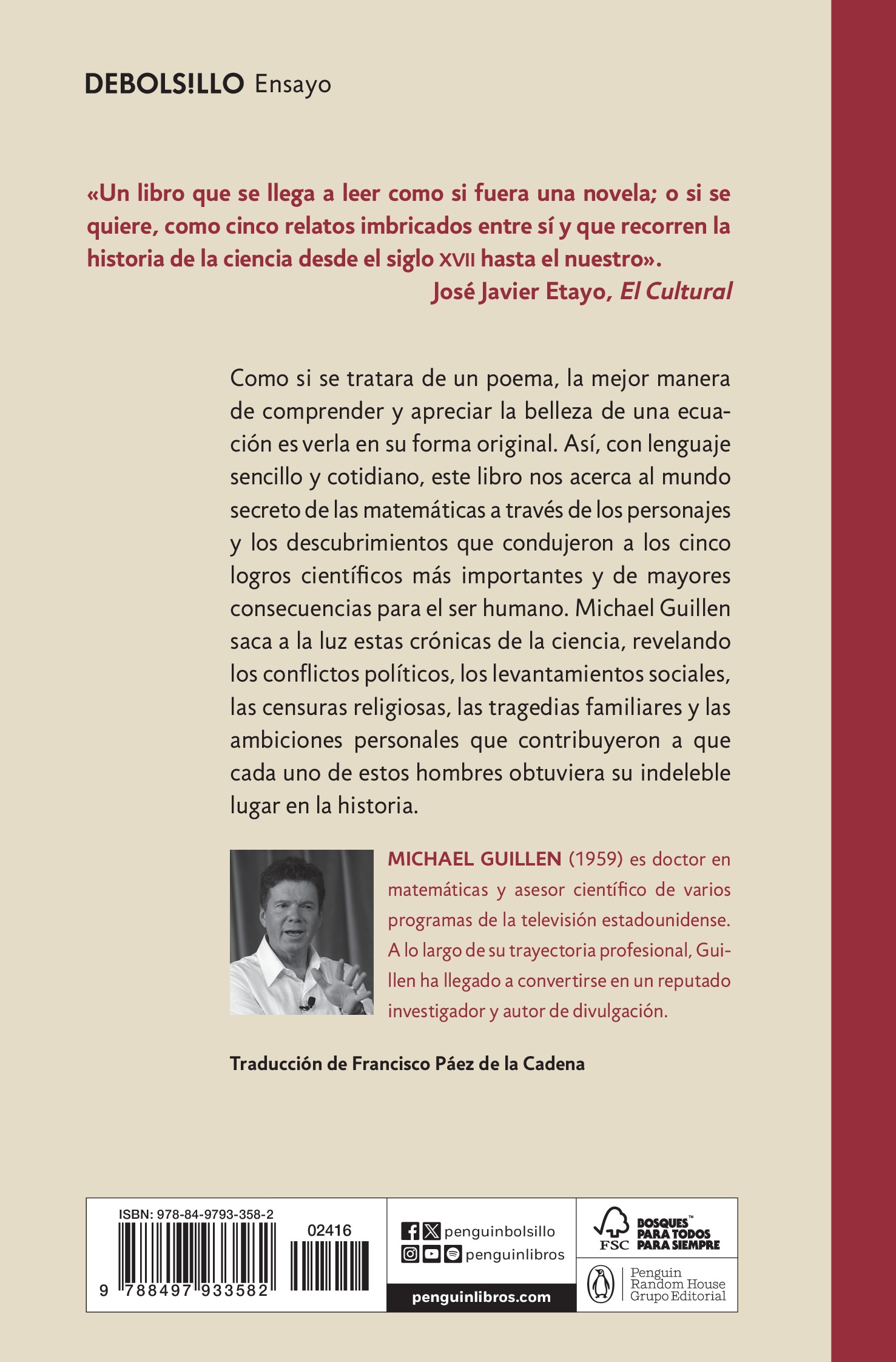Cinco ecuaciones que cambiaron el mundo: El poder y la oculta belleza de las matemáticas(Bolsillo) (Tapa blanda) 2