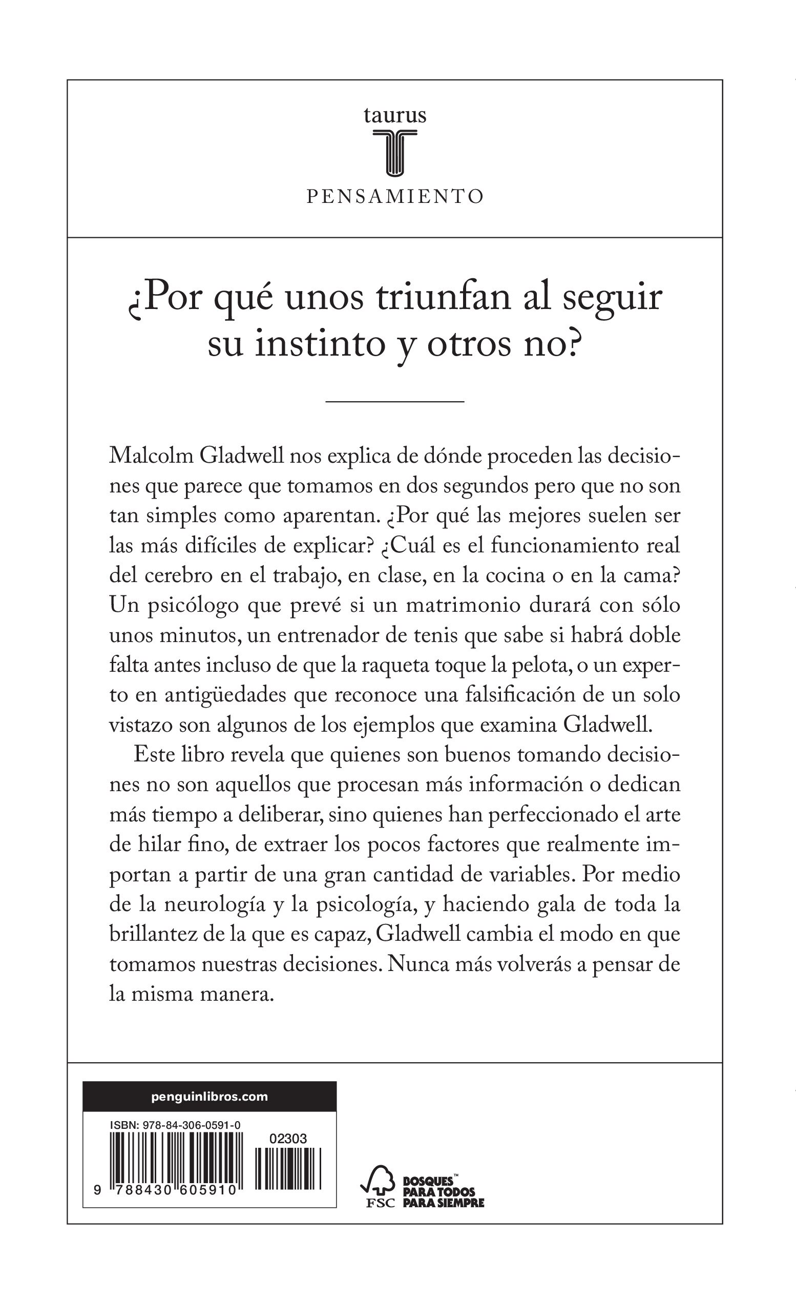 Inteligencia intuitiva: ¿Por qué sabemos la verdad en dos segundos? (Capa mole) 2