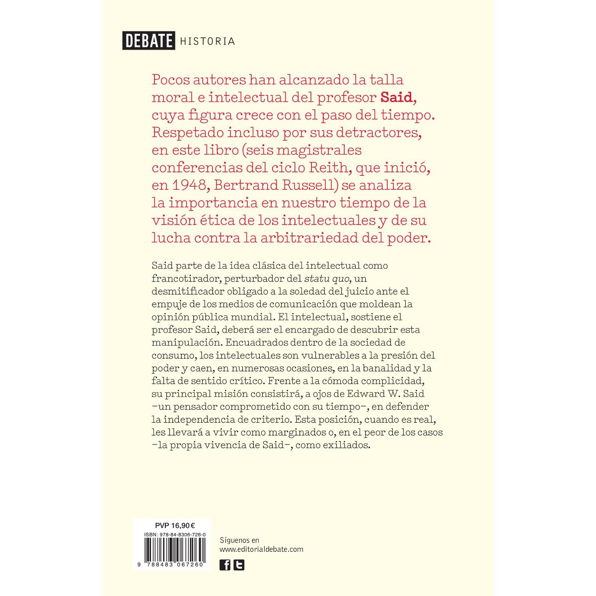 Representaciones del intelectual: Ensayos sobre literatura clásica(Tapa blanda) 2