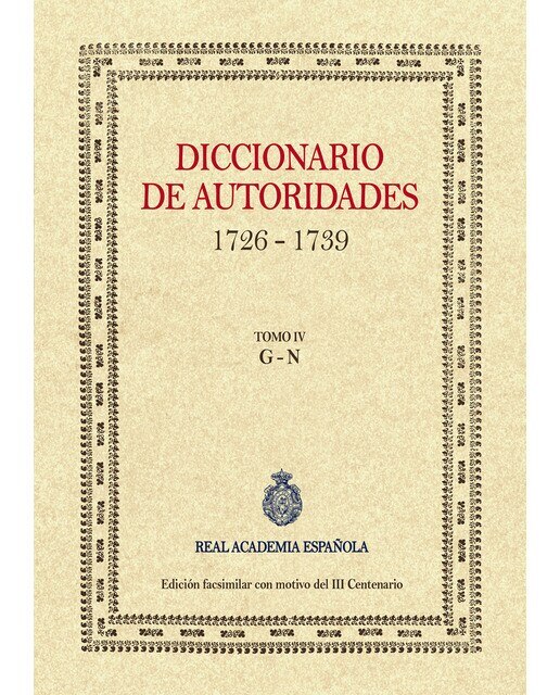 Imagen 0 de Diccionario de autoridades (tomo iv)