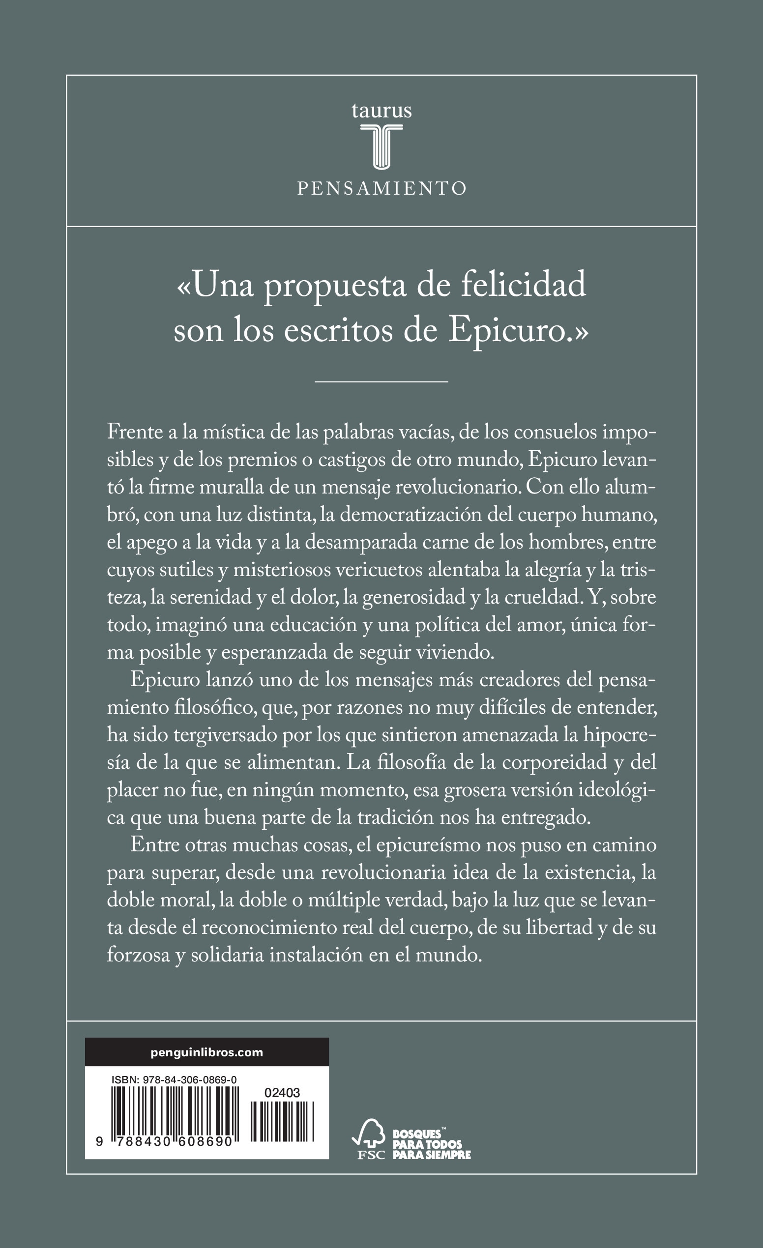 El epicureísmo(Tapa blanda) 2