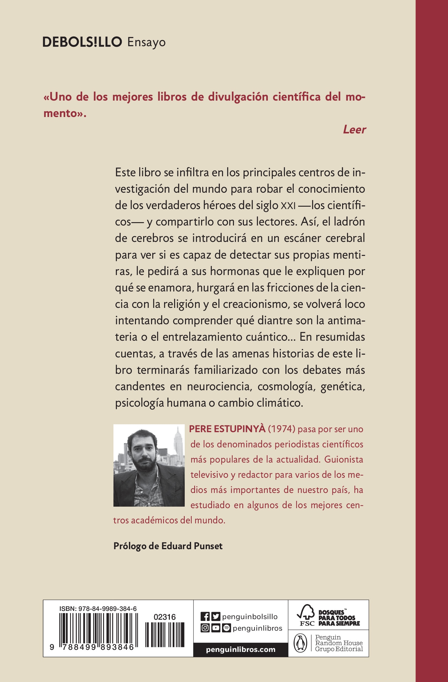 El ladrón de cerebros: Compartiendo el conocimiento científico de las mentes más brillantes (Bolsillo) (Tapa blanda) 2