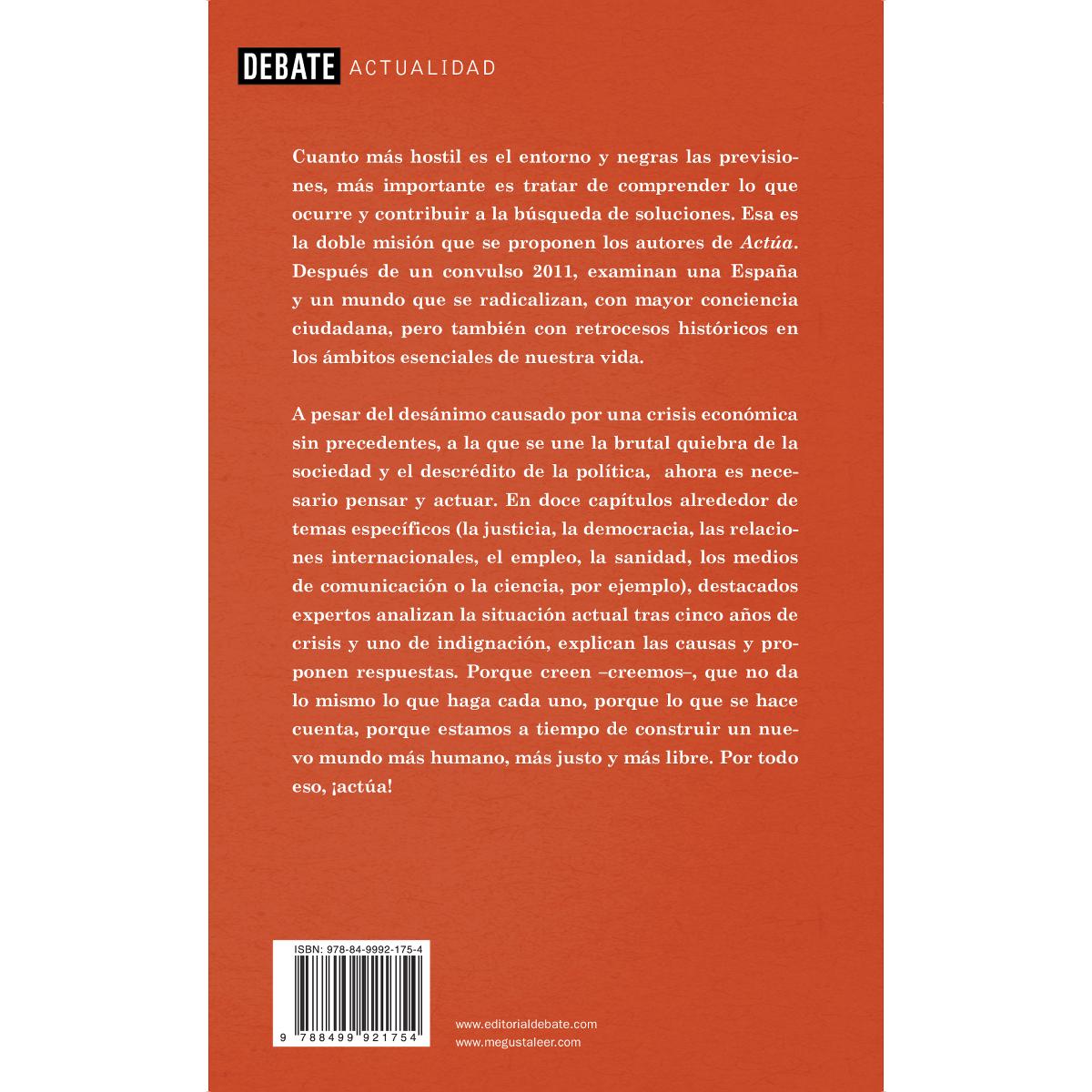 Actúa: 12 llamadas a la acción frente a la crisis económica, política y social(Tapa blanda) 2