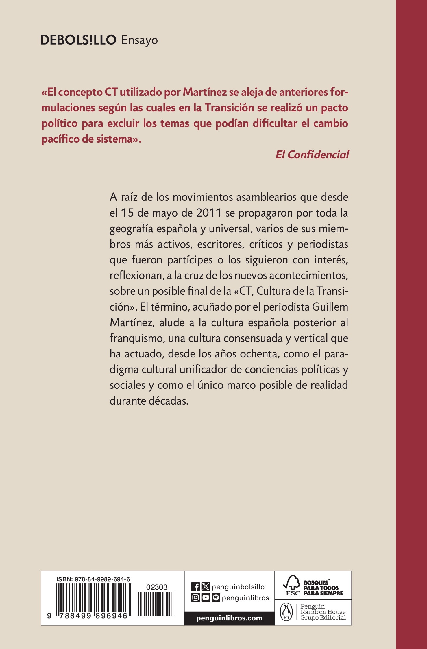CT o la cultura de la transición: Crítica a 35 años de cultura española (Bolsillo) (Tapa blanda) 2