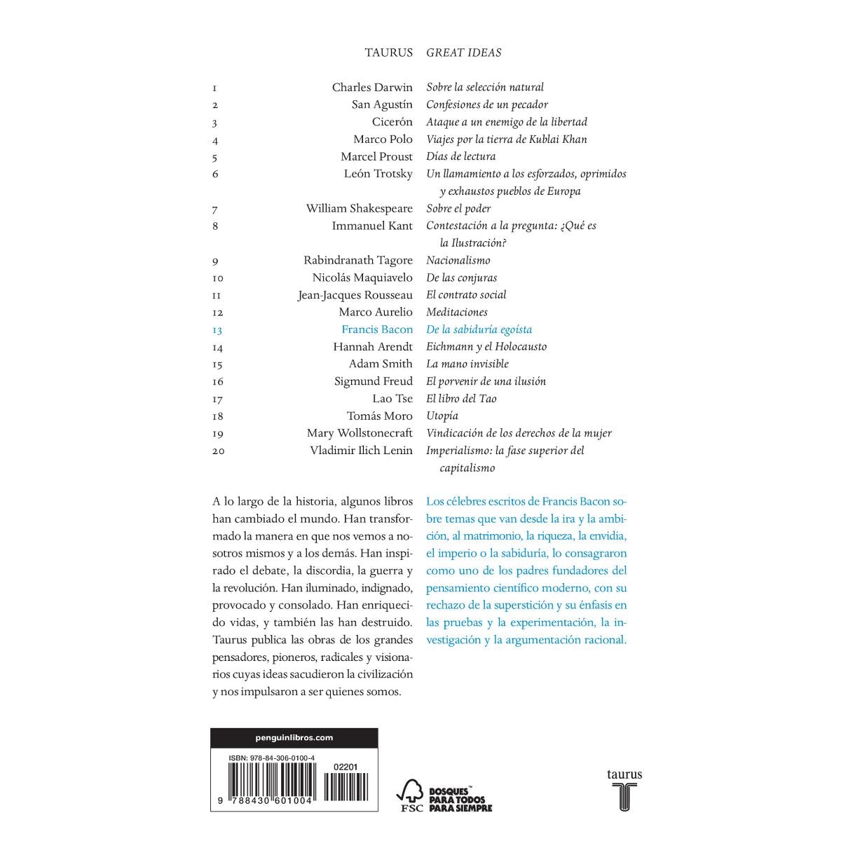 De la sabiduría egoísta (Serie Great Ideas) (Capa mole) 2