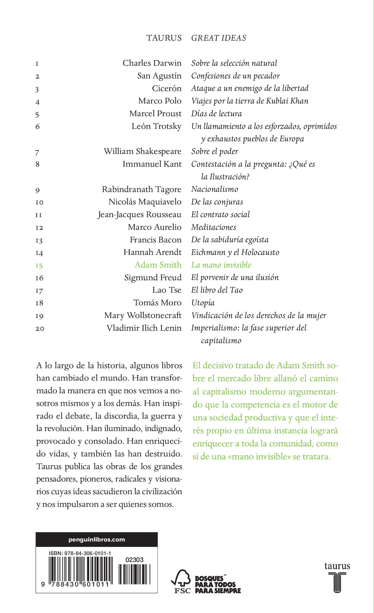 La mano invisible (Serie Great Ideas) (Capa mole) 2