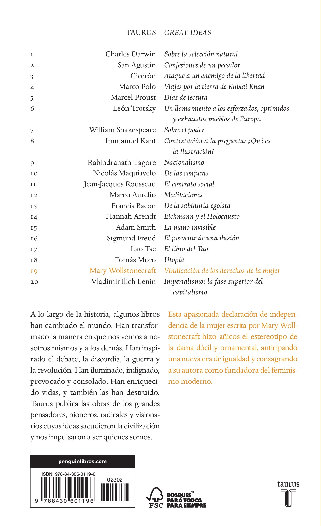 Vindicación de los derechos de la mujer (Serie Great Ideas) (Capa mole) 2