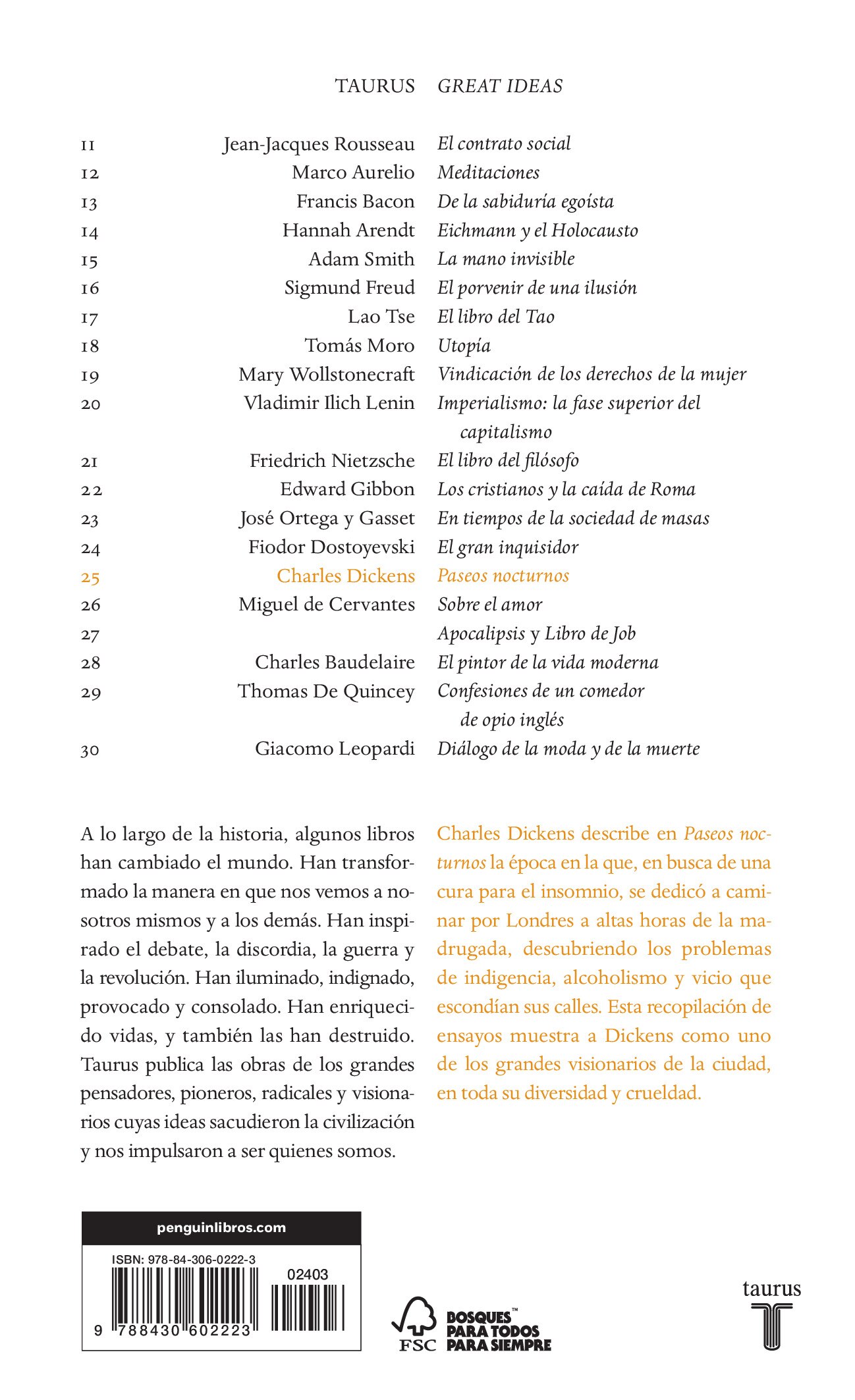 Paseos nocturnos (Serie Great Ideas) (Capa mole) 2