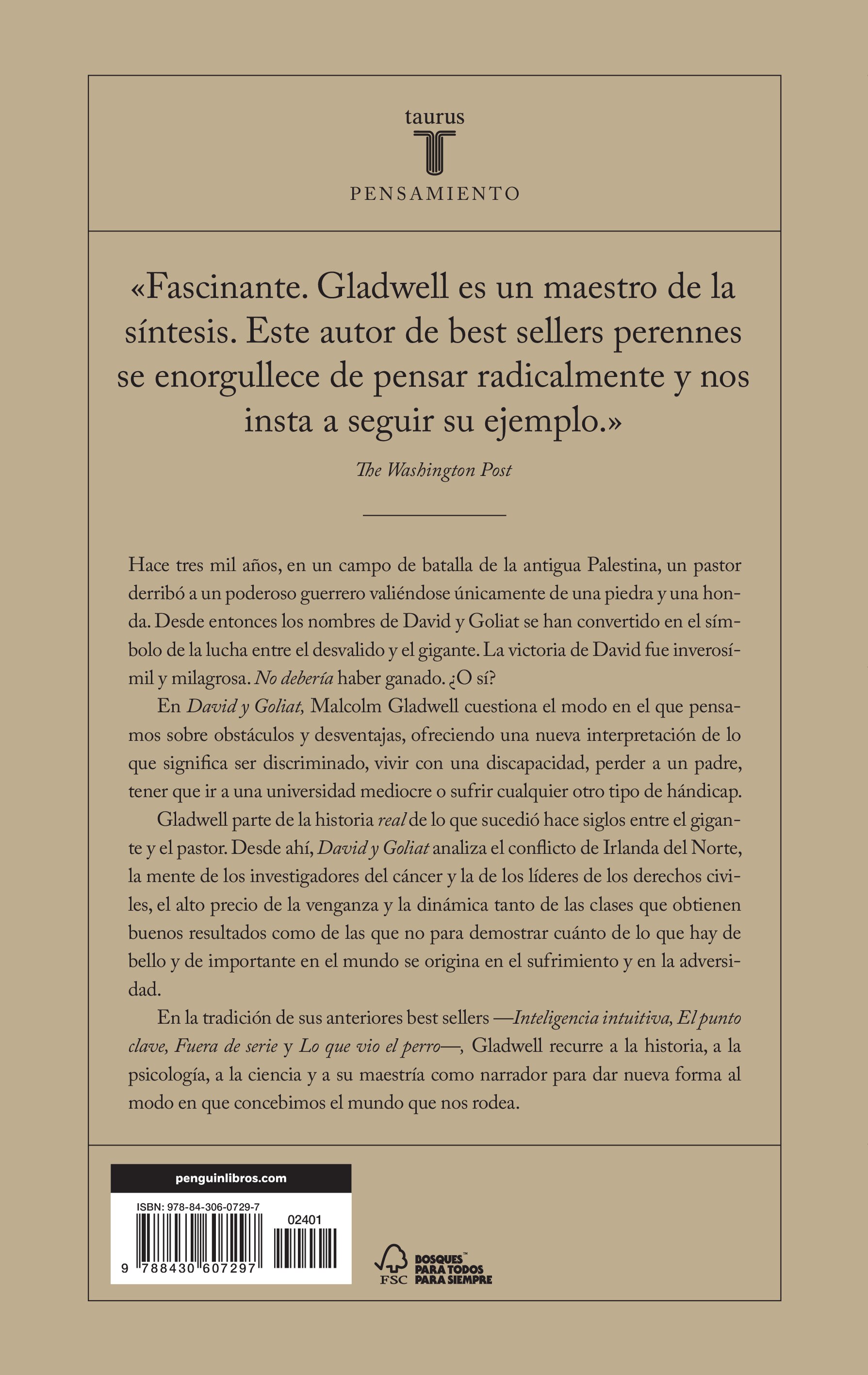 David y Goliat: Desvalidos, inadaptados y el arte de luchar contra gigantes (Capa mole) 2