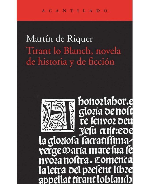 Tirant lo Blanch, novela de historia y de ficción (Capa mole com abas) 1
